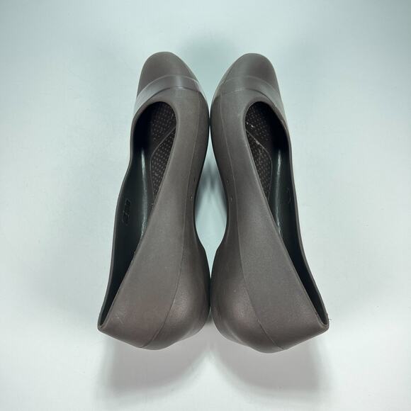 Crocs Gianna Ballet Flats Black Comfortable Slip On Shoes 14573 Women's Size 9 - Picture 7 of 9